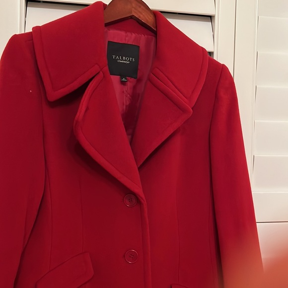Talbots red coat - Picture 3 of 9